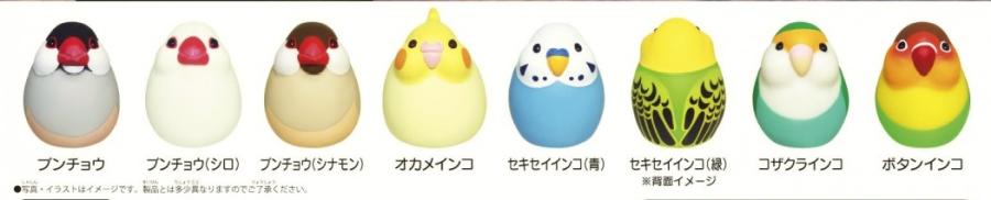 21年3月再販 鳥ガチャ まんまるかわいい小鳥ライト が11 3発売 セキセイインコ 文鳥など全8種 インコ生活 飼い方 育て方の総合情報サイト