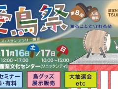 愛鳥祭2024が11/16,17に埼玉産業文化センターで開催！グッズやセミナー盛りだくさん